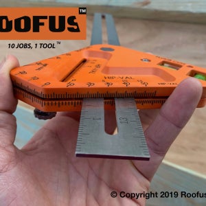 Roofus Standard 직각자 심각자 연귀자 직각자 수직수평 스피드스퀘어 분도기 목공토목미장인테리어타일 DIY