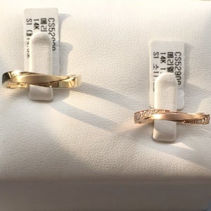 주얼리 전문점 [러블리주얼리] CS52909 메리엘 Yellow & Pink Gold 14K커플링 평생A/S 공장직영