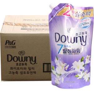 다우니 섬유유연제 화이트티와릴리 리필 1.6L 6개