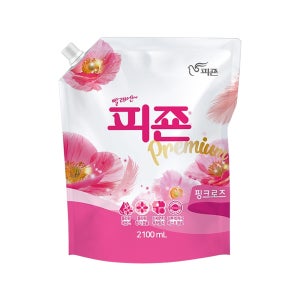 피죤 섬유유연제 핑크로즈 리필 2.1L