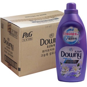 다우니 섬유유연제 화이트티와 릴리 1L 12개