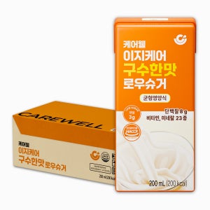 케어웰 이지케어 구수한맛 로우슈거 200ml, 24개