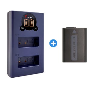 NP-FW50 LCD 듀얼 충전기+배터리 A7S II A7K