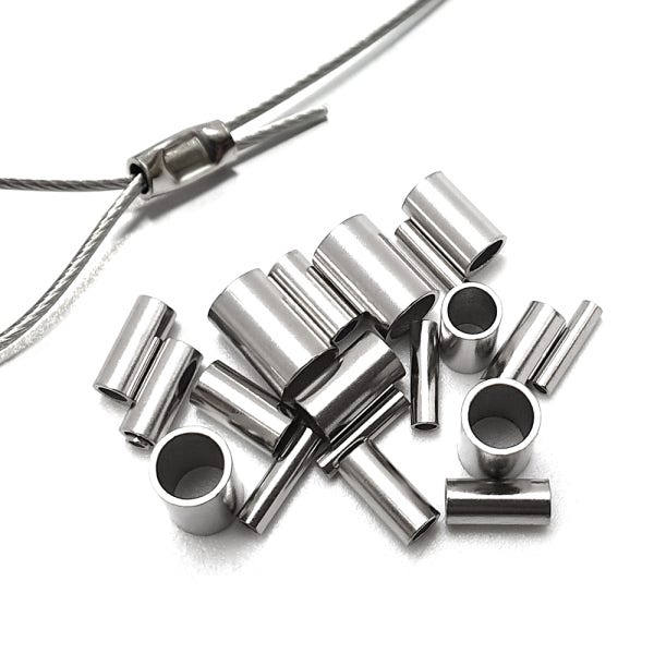 와이어 터미널 슬리브 외경1.8mm 100개 압착 고리 고정 부속