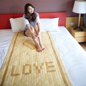 매직크린 대자리 하트 마작자리 싱글사이즈