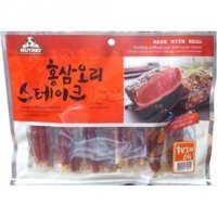 [다푼다] 뉴트리오 애견간식 홍삼오리스틱 400g / 강아지간식