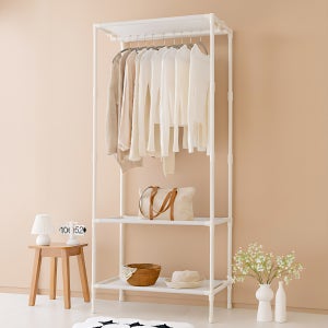 시스템행거 무볼트 싱글 드레스룸 철제 옷걸이 행거 스탠드옷걸이