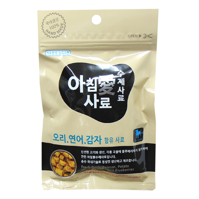 아침애 수제사료 오리연어감자 200g