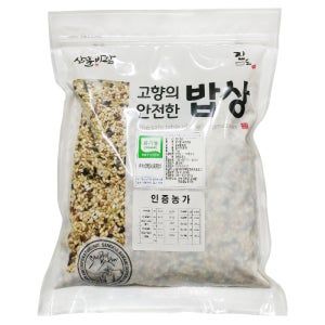 산들바람 국산 유기농 저당지수 혼합곡 오곡밥 오색찹쌀 1kg