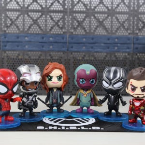 핫토이 코스베이비 엔드게임 스파이더맨 아이언맨 피규어 6종 세트
