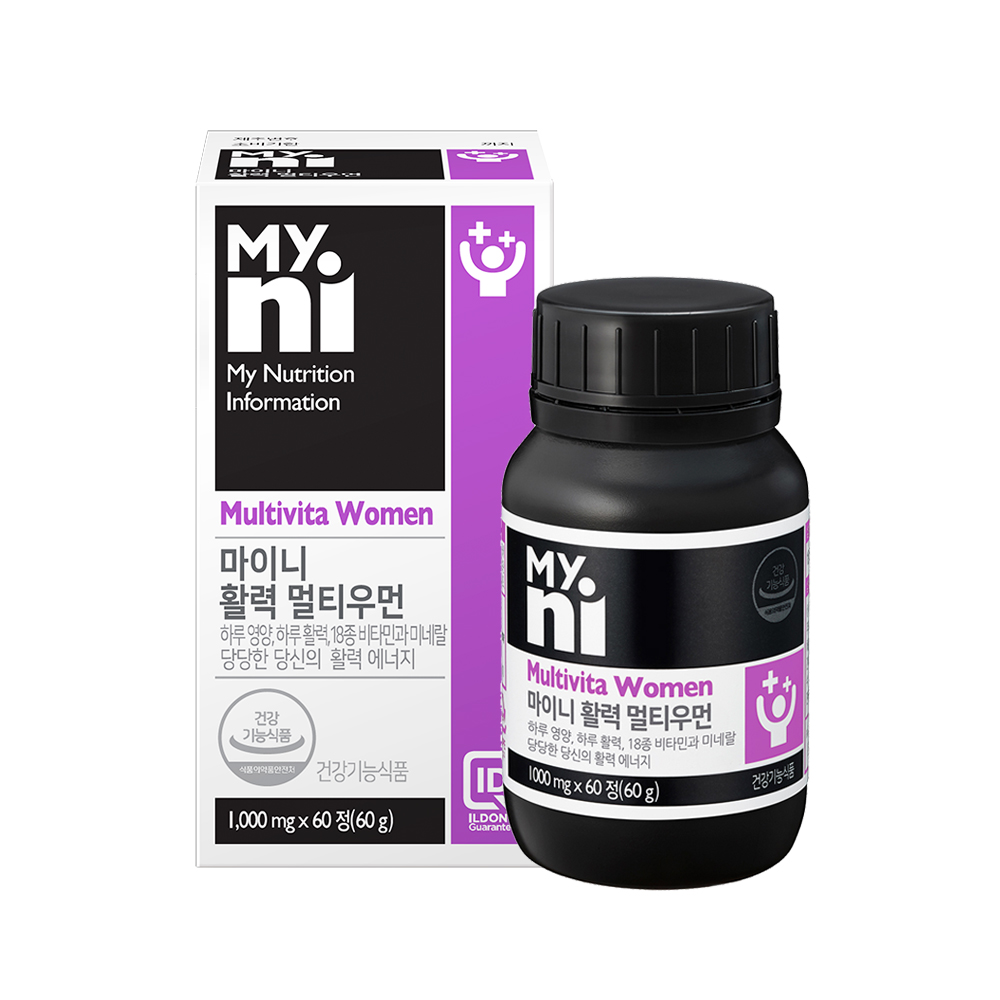 마이니 종합비타민 활력 멀티우먼 60정, 1개