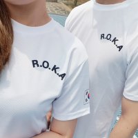 쿨드라이 ROKA 흰색 로카티 군인 군대 korea army 티셔츠