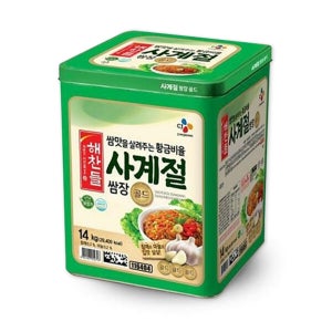 해찬들 사계절쌈장 골드 14kg 외 대용량 업소용 식자재 장류