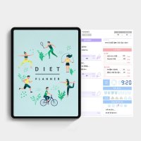 다이어트 다이어리 만년형/ 아이패드 굿노트 다이어리 / 디지털 플래너 PDF 서식 / 아이패드 굿노트 속지