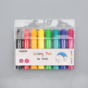 [로봇사이언스몰][코딩키트] 터틀로봇/포켓터틀로봇공용 8색 마커 - 라인 코딩, 음악 코딩용
