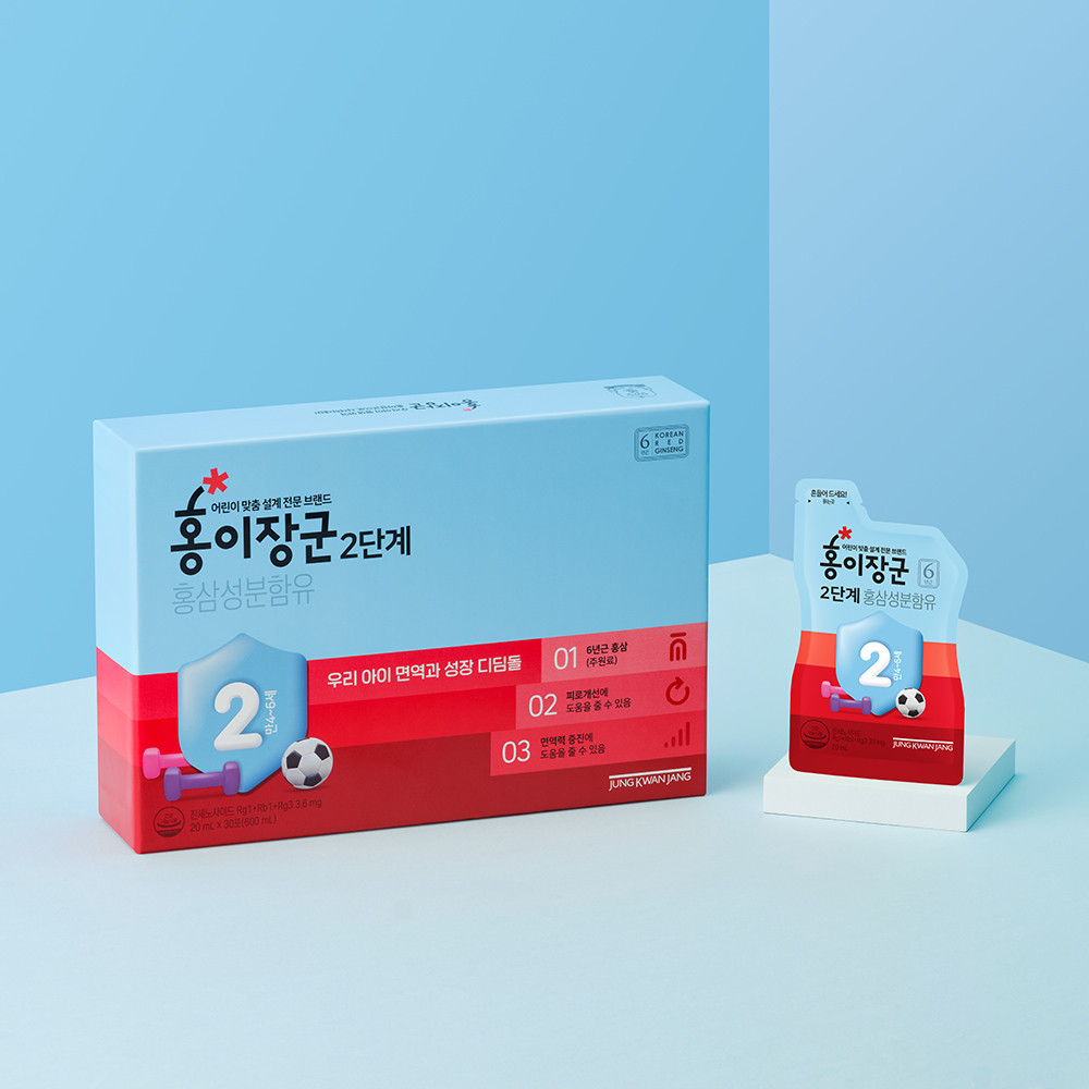 <b>정관장</b> 홍이장군 2단계 20ml 30포 (만 4-6세 어린이 홍삼)