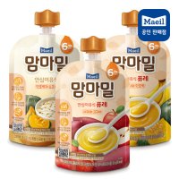 맘마밀 안심이유식 6개월맛보기(단호박4+사과퓨레3+바나나퓨레3)