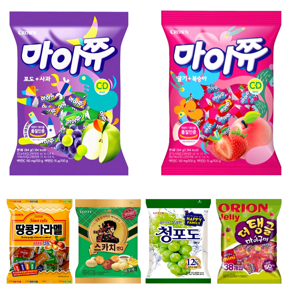 마이쮸 더탱글마이구미 땅콩카라멜 스카치캔디