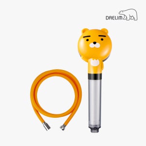 대림바스 카카오프렌즈 라이언 필터 샤워기+감귤 샤워줄 세트