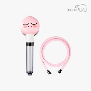 대림바스 카카오프렌즈 수압상승 녹물염소제거 필터 샤워기 어피치 샤워헤드+호스2m