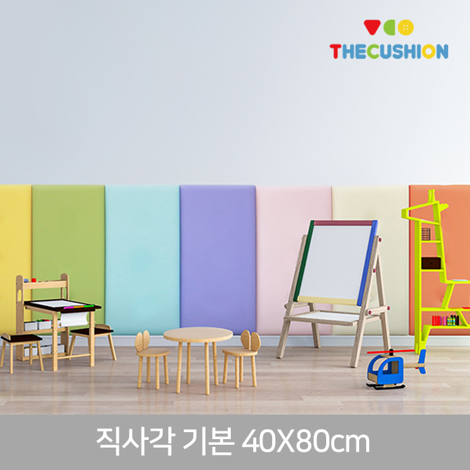 아기동물 라운드 40x80cm 벽쿠션 벽매트