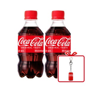 (공식) 코카-콜라 PET 300ml 24개 + 코카콜라 키링 (옵션선택)