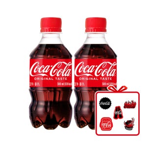 (공식) 코카-콜라 PET 300ml 24개 + Coke&Meal 스티커팩 (옵션선택)