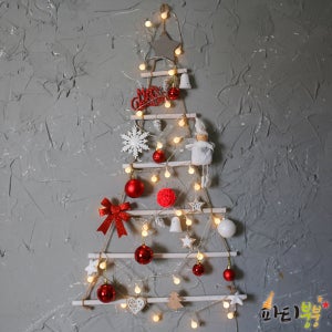 레드엔젤 우드 벽트리 / 크리스마스장식세트