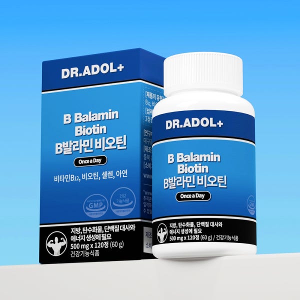 닥터아돌 B발라민 비오틴 징크비오틴 120정 2개월