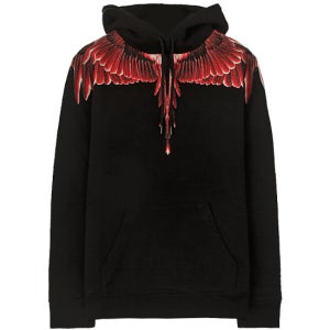 [마르셀로불론] 19FW CMBB007E196300031088 레드 고스트윙 프린팅 후드 블랙 남성 후드 / TR