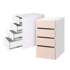 E0자재 책상 보조 서랍장 화이트 (SR8945)