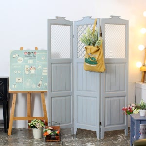 벨로즈 원목 인테리어 파티션 접이식 이동식 칸막이 3단