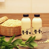 콩국수 백태콩물 500mL 2EA (맷돌로 직접 갈아만든 순수하고 진한 순진콩물) 콩국