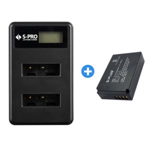 LP-E12 LCD 듀얼 충전기+배터리 EOS M50 M100 M10