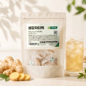 자연지인 국산 생강차 티백 1g 100T