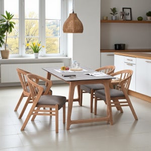 이즈네이처 써클 Italy 세라믹식탁 4인용식탁세트 의자4개세트