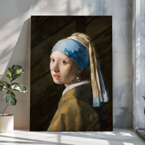 요하네스 베르메르 명화 그림 페르메이르 작품 진주귀걸이를한소녀 A2 캔버스액자 인테리어