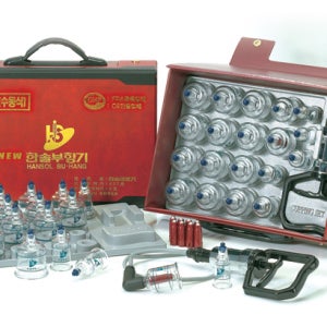 NEW 고급형 한솔부항기19PCS / 국산제품 한솔 삶는 부항기세트