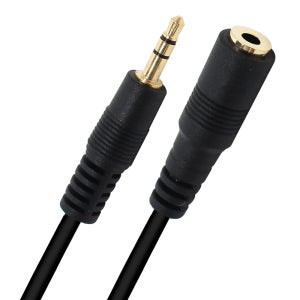 AUX 케이블 3극 스테레오 연장 일자 옥스선 1M 3.5 연결선 1.5m, 1개