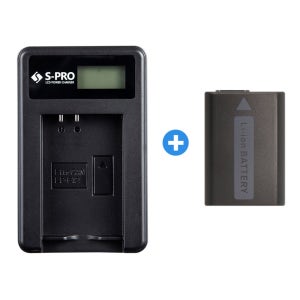 NP-FW50 LCD 호환 충전기+배터리 A7S2 A7R2 A7