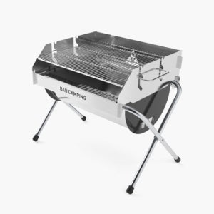 밥캠핑 밥그릴 캠핑 화로대 접이식 경량 BBQ 숯불 그릴