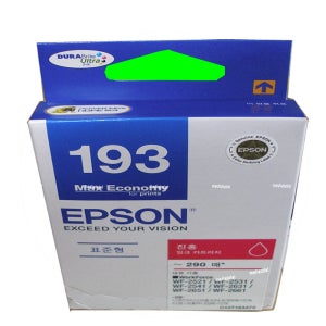 Epson WorkForce WF-2521 복합기 정품 적홍색 잉크 카트리지 T1933