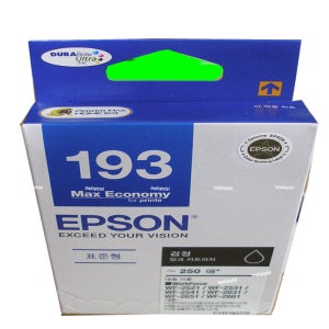 Epson WorkForce WF-2631 복합기 정품 흑색 잉크 카트리지 T1931