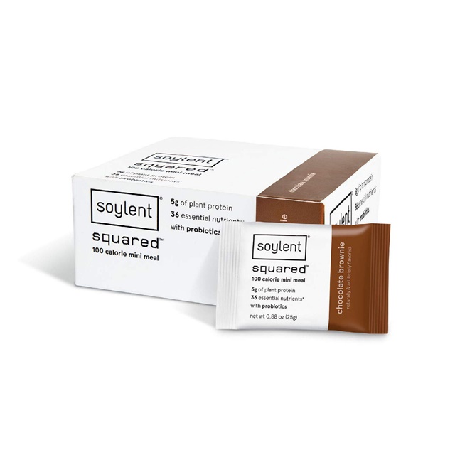 Soylent <b>소이렌트</b> 스쿼드 100칼로리 프로틴바 초콜릿 브라우니맛 30개입 Protein Bar Chocolate Brownie