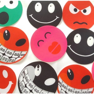 마크왕 스마일 와펜 패치 마크주문제작 열스티커