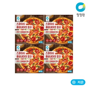 청정원 피자 스파이시 콤비네이션, 340g, 4개