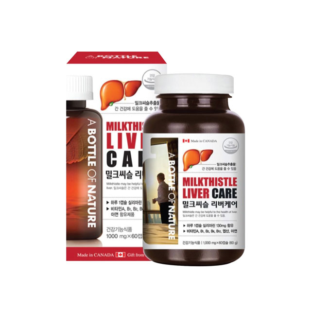 [간건강보조식품]어바틀 밀크씨슬 리버<b>케어</b>(실리마린130mg)