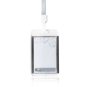 빅드림 6028 아크릴 사원증 ID 목걸이 명찰 이름표 (세로) 그레이 3개입 (세트)