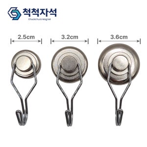 초강력 네오디움/ 360도 회전고리자석 3종