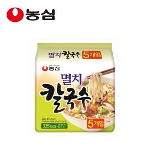 농심 멸치칼국수 라면 98g x 5개입 건면